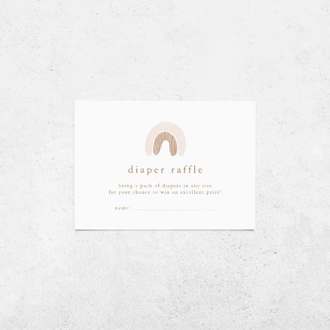 Cartão De Informações Rapariga ROWAN Boho Chá de fraldas Arco-Íris Frald (ROWAN Spring Girl Pink Boho Rainbow Baby Shower Enclosure Card)