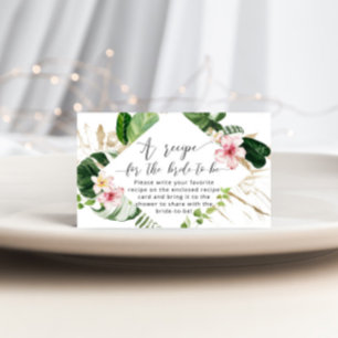 Cartão De Informações Receita de chá de panela tropical