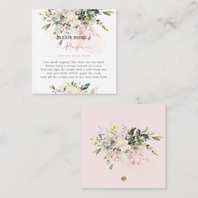 Cartão De Informações Receita de Eucalipto H2 Pink Gum (Frente/Verso)