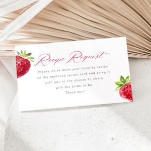 Cartão De Informações Receita de Morango Berry in Love