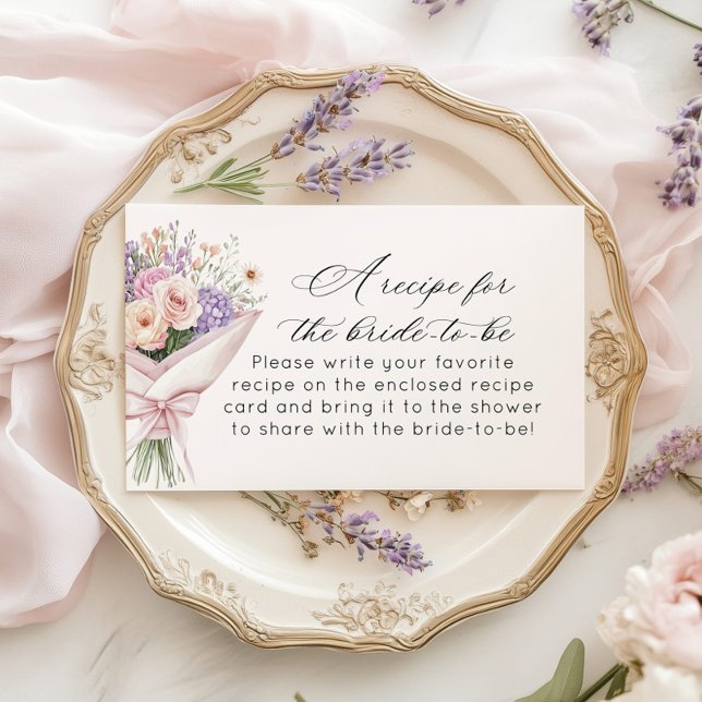 Cartão De Informações Receita de noiva Fresca do mercado (Criador carregado)