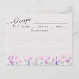 Cartão De Informações Receita do Chá de panela da placa de gabinete.