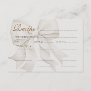 Cartão De Informações Receita do Chá de panela neutro do arco