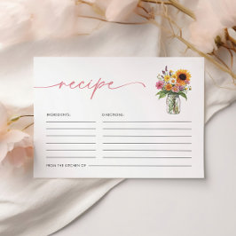 Cartão De Informações Receita fresca do Chá de panela do mercado