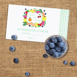 Cartão De Informações Recém-saído do Mercado Churrasco de Noiva Adivinhe