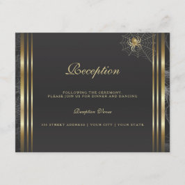 Cartão De Informações Recepção das aranhas ouros