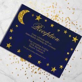 Cartão De Informações Recepção de casamento Celestial da Noite