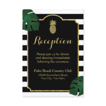 Recepção de Casamento com Abacaxi Dourado Havaiano