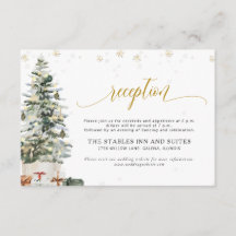 Recepção de Casamento com Árvore de Natal