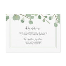 Recepção de Casamento com Eucalipto em Aquarela