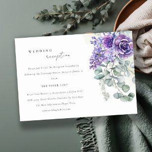 Cartão De Informações Recepção de casamento de Fauna Eucalyptus Suculta