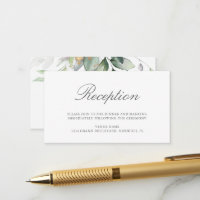 Recepção de Casamento de Folhas de Eucalipto Verde