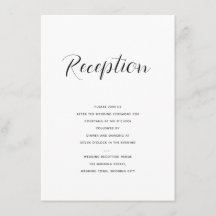 Recepção de casamento de Script Moderno Elegante