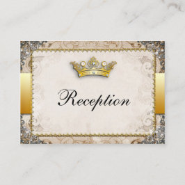 Cartão De Informações Recepção de casamento de Storytale de Fairytale do