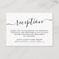 Recepção de casamento Minimalista Simples de Scrip