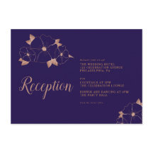 Recepção de casamento moderno com flores de cobre 