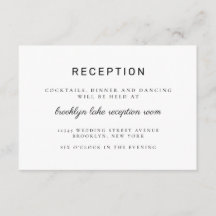 Recepção de casamento Negra Mínima Clássica Modern