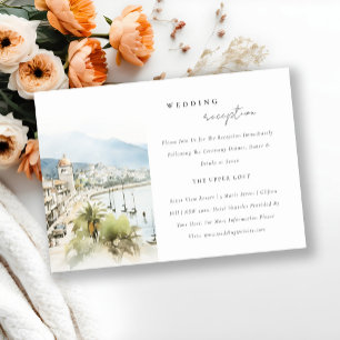 Cartão De Informações Recepção de Casamento Paisagem Santa Marta Colômbi