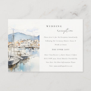 Cartão De Informações Recepção de Casamento Paisagem Ushuaia, Argentina