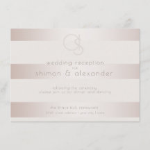 Recepção de Casamento | Pérola Rosa Moderno Elegan