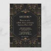 Recepção de Casamento Royal Gold Black Great Gatsb