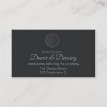 Recepção de Mandala de Corte de Papel Preto Modern