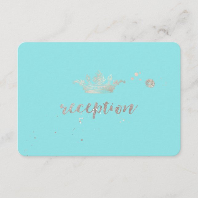 Cartão De Informações Recepção de princesa prateada falsa em PixDezines (Frente)