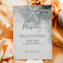 Recepção de tipografia da neve prateada no inverno