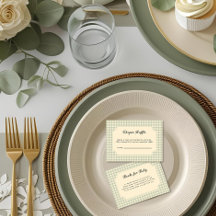 Receptáculo de Chá de fraldas de Gingham Verde Mod