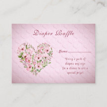 Receptáculo de Chá de fraldas Floral de Coração Ro