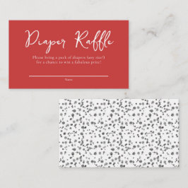 Cartão De Informações Red Dalmaciano Spots Fralda Raffle