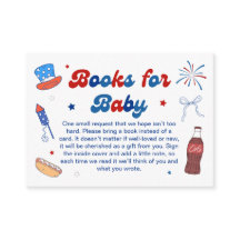 Red, White and Due Baby Shower Books for Baby