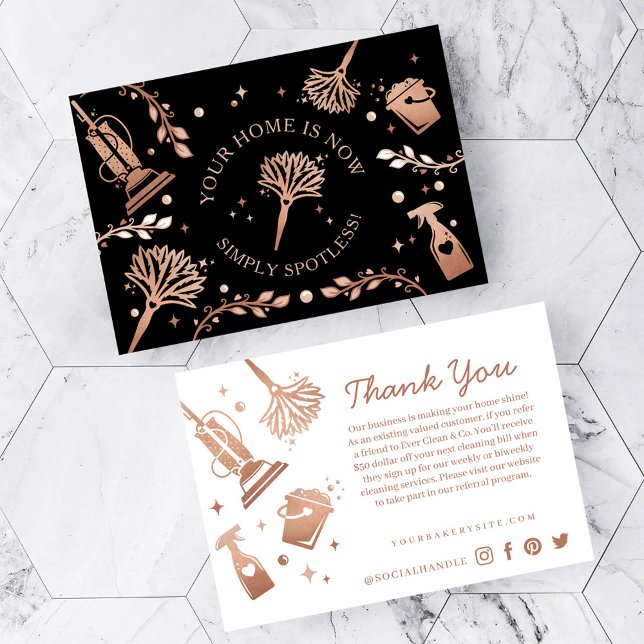 Cartão De Informações Referência Maid & House Clearing Tools/Supply (Fer (Criador carregado)