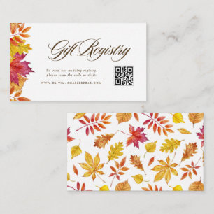 Cartão De Informações Registro de Casamento com QR Code de Grinalda de F