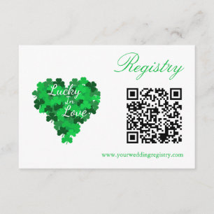 Cartão De Informações Registro De Casamento De Lucky In Love
