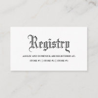 Registro de Casamento Gótico
