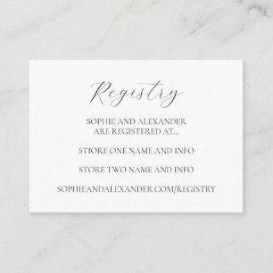 Cartão De Informações Registro de Casamento no inverno de Floco de Neve