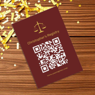 Cartão De Informações Registro de Graduação Profissional Jurídica