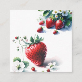 Cartão De Informações Registro de Morango