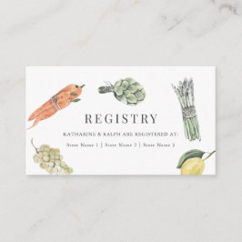 Cartão De Informações Registro de Presentes de Casamento She's Off the M