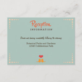 Cartão De Informações Registro de Vinilo Retroativo Laranja Céu Azul Ins