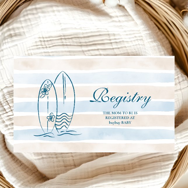 Cartão De Informações Registro do Baby on Conselho Chá de fraldas (Criador carregado)