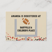 Registro do Chá de Bebê Themed de Futebol