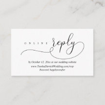 Resposta de Casamento RSVP Online, Enclo Moderno M