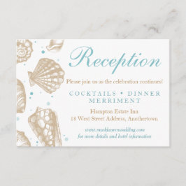 Cartão De Informações Resposta de Recepção de Casamento Náutico com Conc