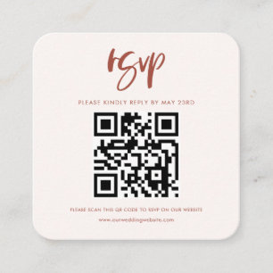 Cartão De Informações Resposta de RSVP de código QR de código QR de neve