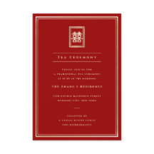 Retângulo Clássico Cerimônia de Felicidade Dupla