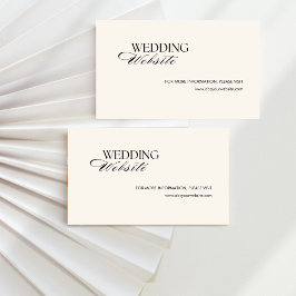 Cartão De Informações Retro Black checkout antigo website do casamento