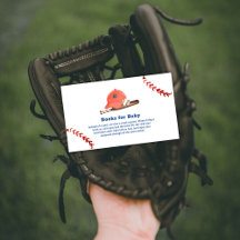 Retro LIttle Slugger Baseball Books Baby Shower 