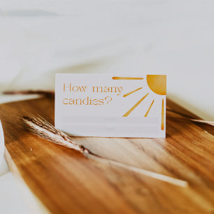 Cartão De Informações Retro Sun Summer Quantas Canaviais